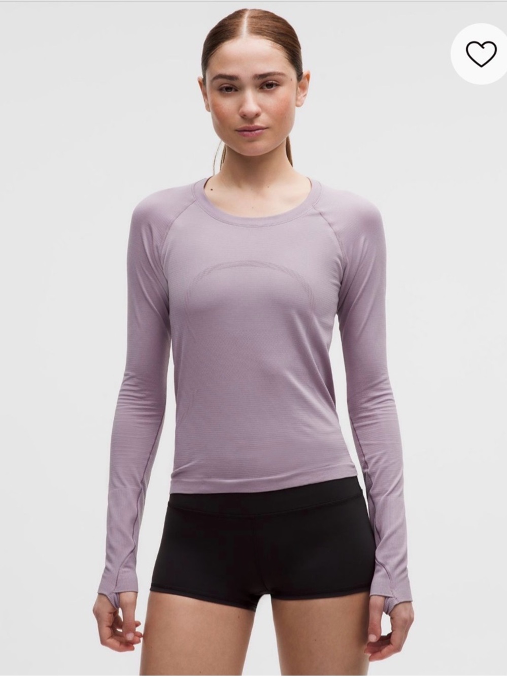 lululemon athletica Long-Sleeve Crew in Lavender